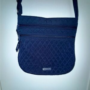 Vera Bradley Navy Blue Quilted Crossbody Hipster Lightweight Bag